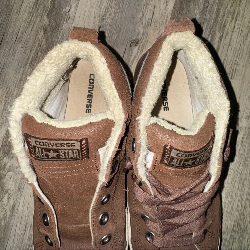Converse Brown Leather Sneakers